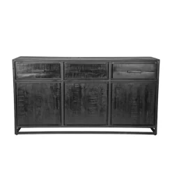 Dressoir Chili Zwart Mangohout 170cm