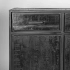 Dressoir Chili Zwart Mangohout 170cm