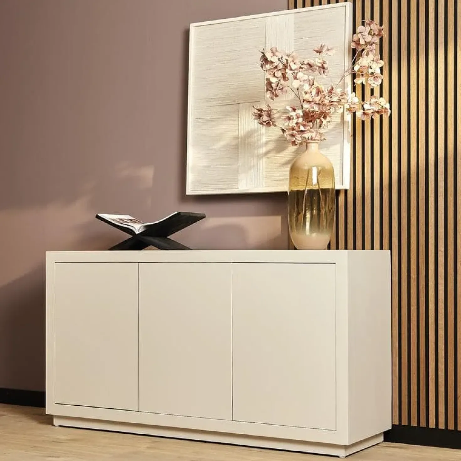 Dressoir Dortmund mangohout zand 150cm