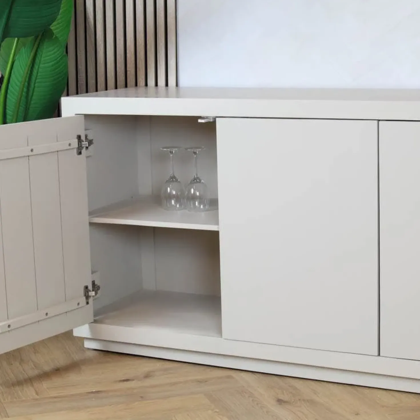 Dressoir Dortmund mangohout zand 200cm