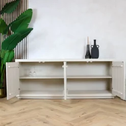 Dressoir Dortmund mangohout zand 200cm