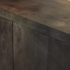 Dressoir Dortmund mangohout zwart 150cm