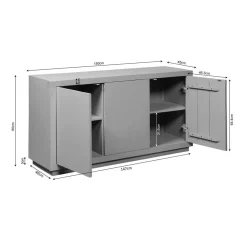Dressoir Dortmund Walnoot 150cm