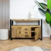 Dressoir mangohout Britt industrieel - 135cm