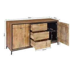Dressoir Mangohout Sindacco - 160cm