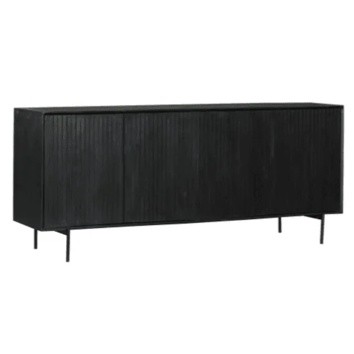 Dressoir Martin zwart 210 cm