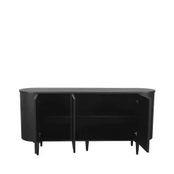 Dressoir Oliva Zwart Eikenhout 180cm