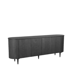 Dressoir Oliva Zwart Eikenhout 220cm