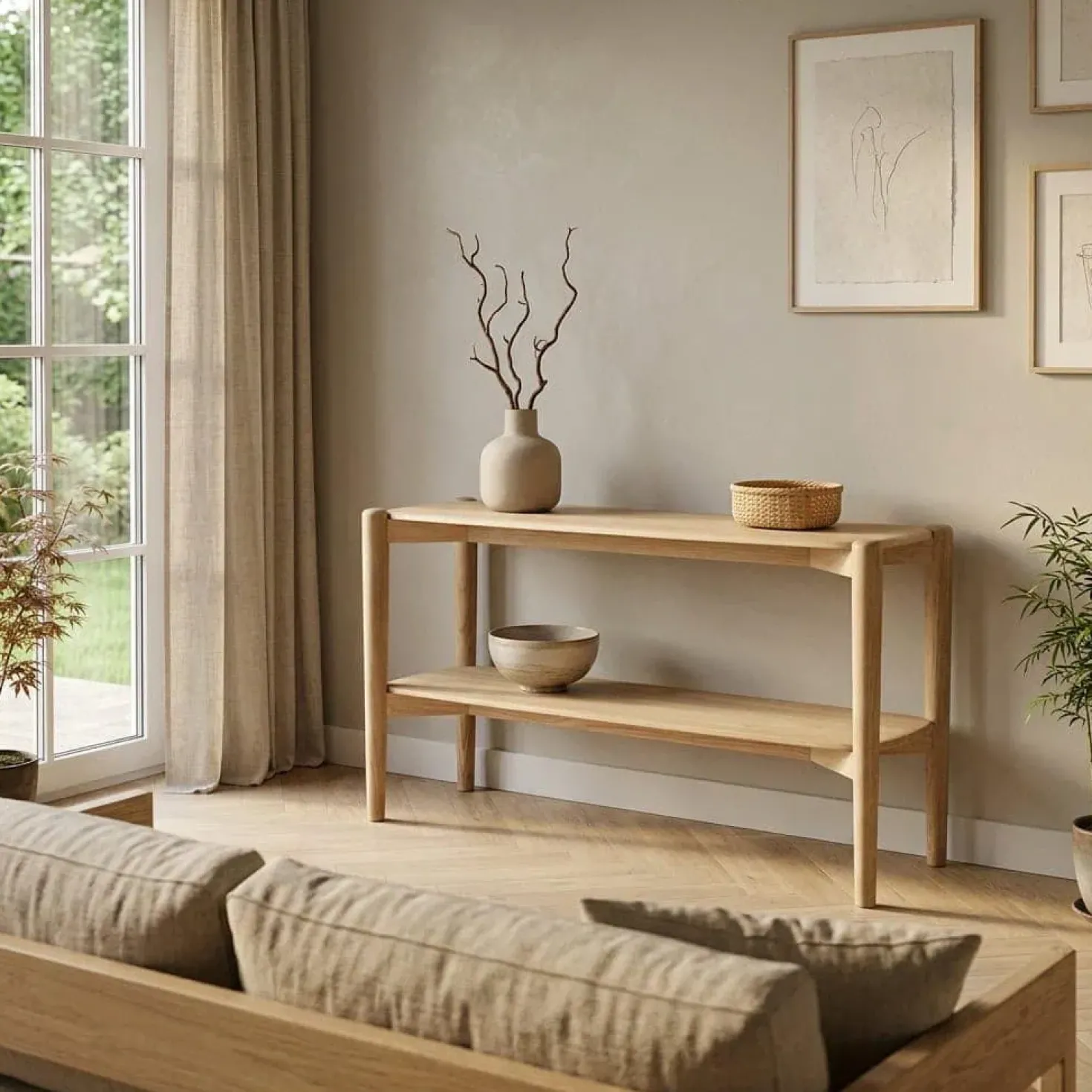 Dressoir Selbu eikenhout 130cm