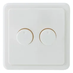 Duo Led dimmer universeel 0-150W fase afsnijding Compleet zwart of wit