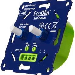 Duo Led dimmer universeel 0-150W fase afsnijding Compleet zwart of wit