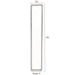 Dutchbone Blackbeam Spiegel Zwart