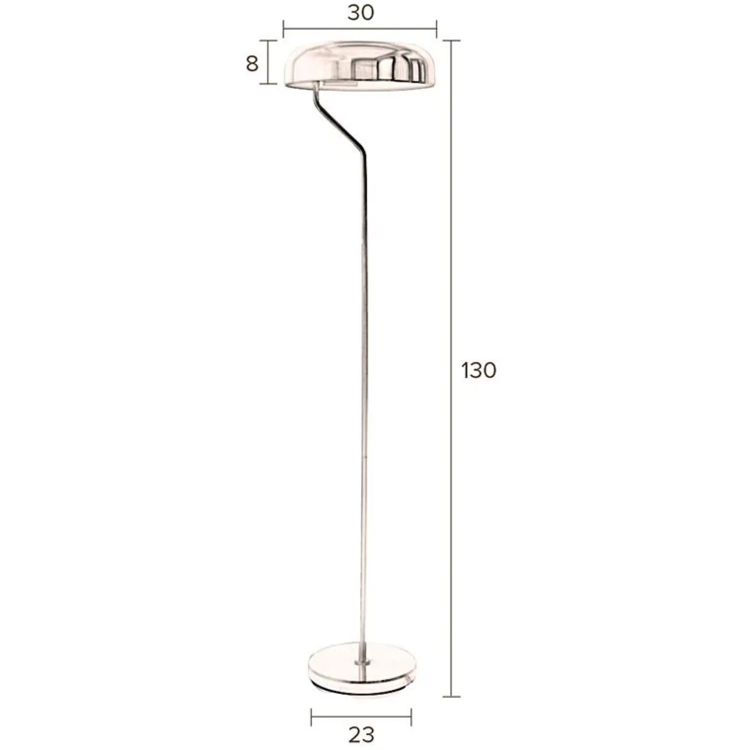 Dutchbone Eclipse Vloerlamp Zwart