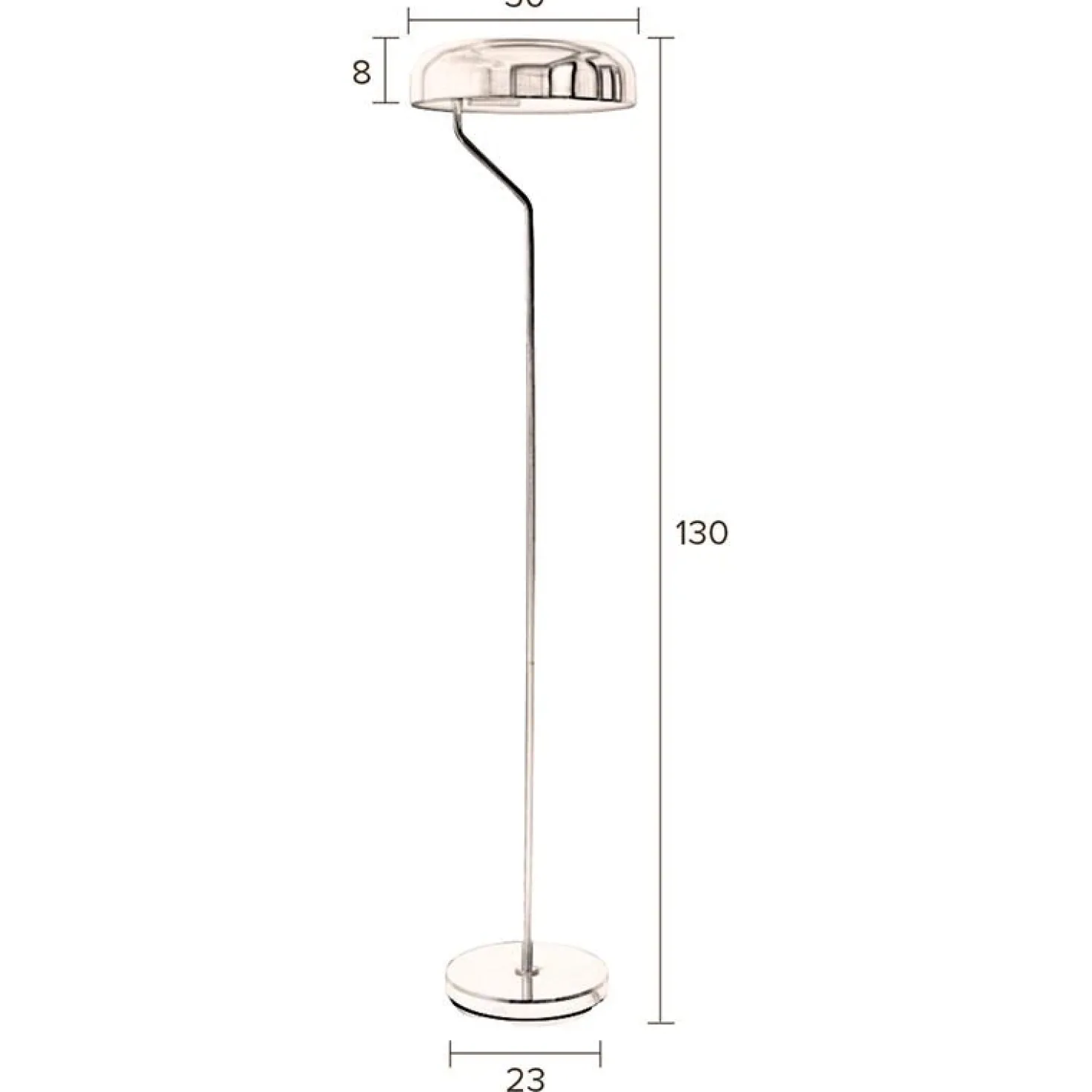 Dutchbone Eclipse Vloerlamp Messing