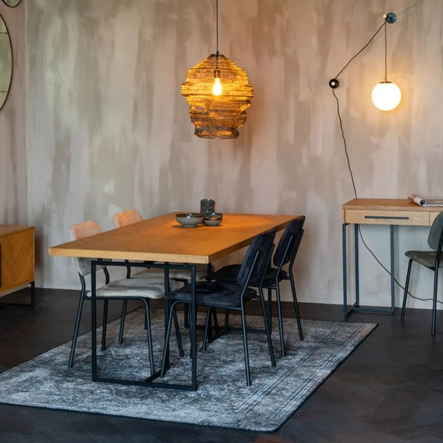 Dutchbone Eetkamertafel Class 180x90cm eiken naturel
