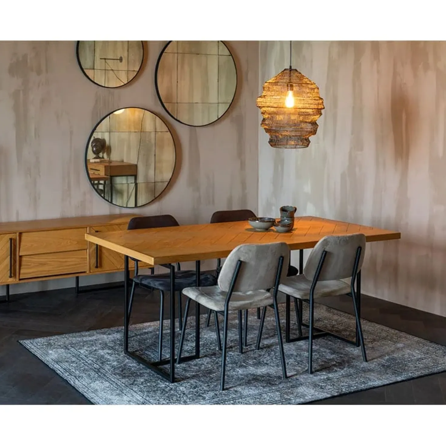 Dutchbone Eetkamertafel Class 180x90cm eiken naturel