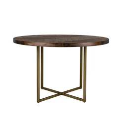 Dutchbone Eetkamertafel Class bruin rond 120cm