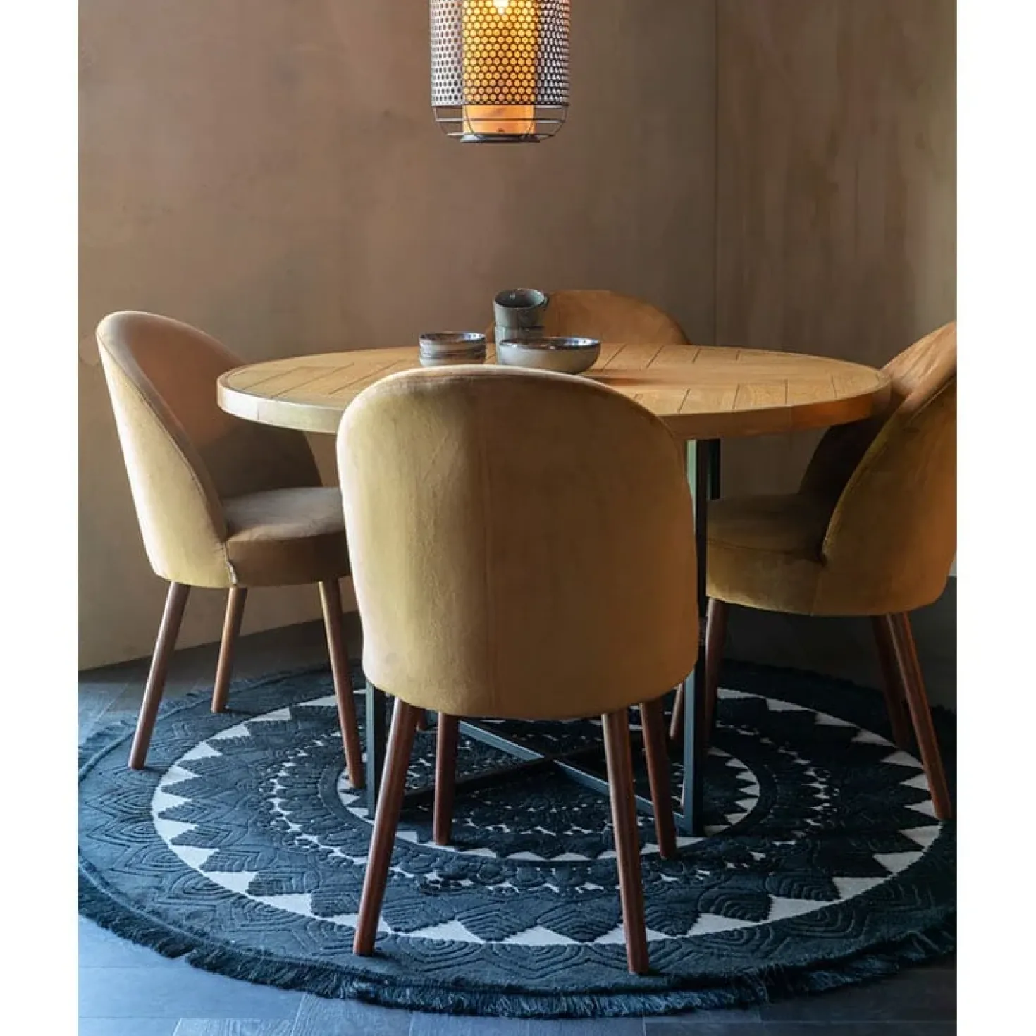 Dutchbone Eetkamertafel Class naturel rond 120cm