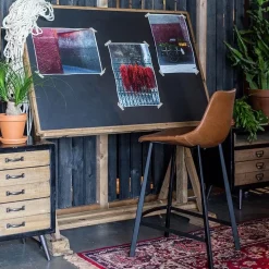 Dutchbone Franky Barkruk kookeiland Bruin