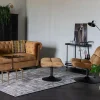 Dutchbone Hocker Bar Velvet Goud Bruin