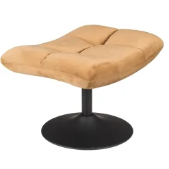 Dutchbone Hocker Bar Velvet Goud Bruin