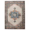 Dutchbone Mahal Vloerkleed Blauw Brick 200x300cm