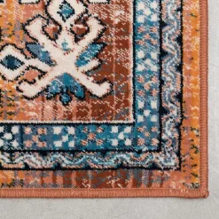 Dutchbone Mahal Vloerkleed Blauw Brick 200x300cm