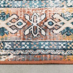 Dutchbone Mahal Vloerkleed Blauw Brick 200x300cm