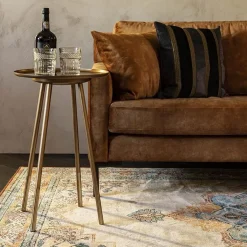Dutchbone Mahal Vloerkleed Blauw Brick 200x300cm