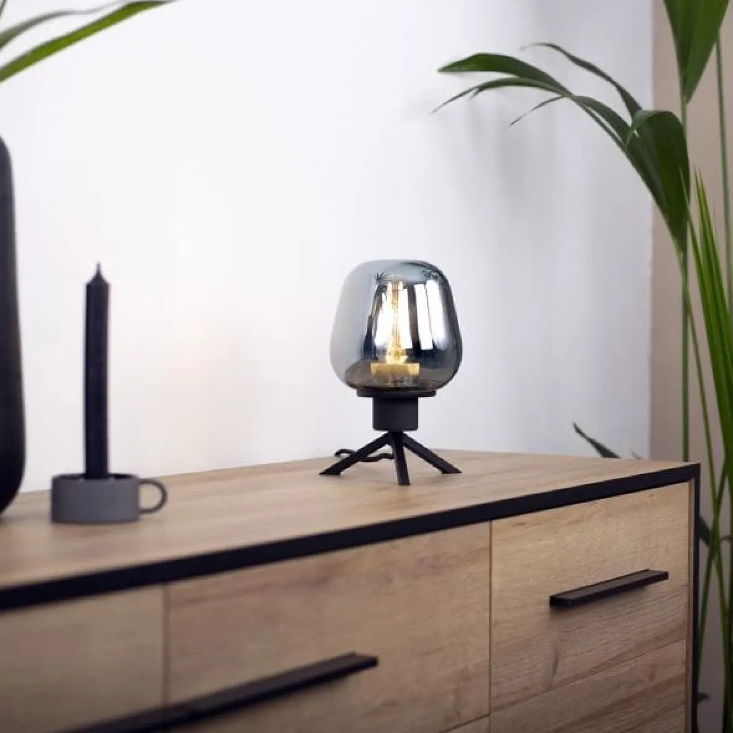 Echo Tafellamp 1-lichts glas bol