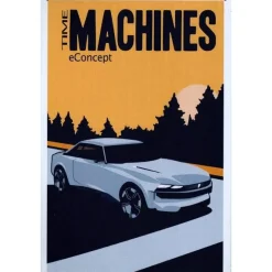E-Concept Time Machines - metalen bord