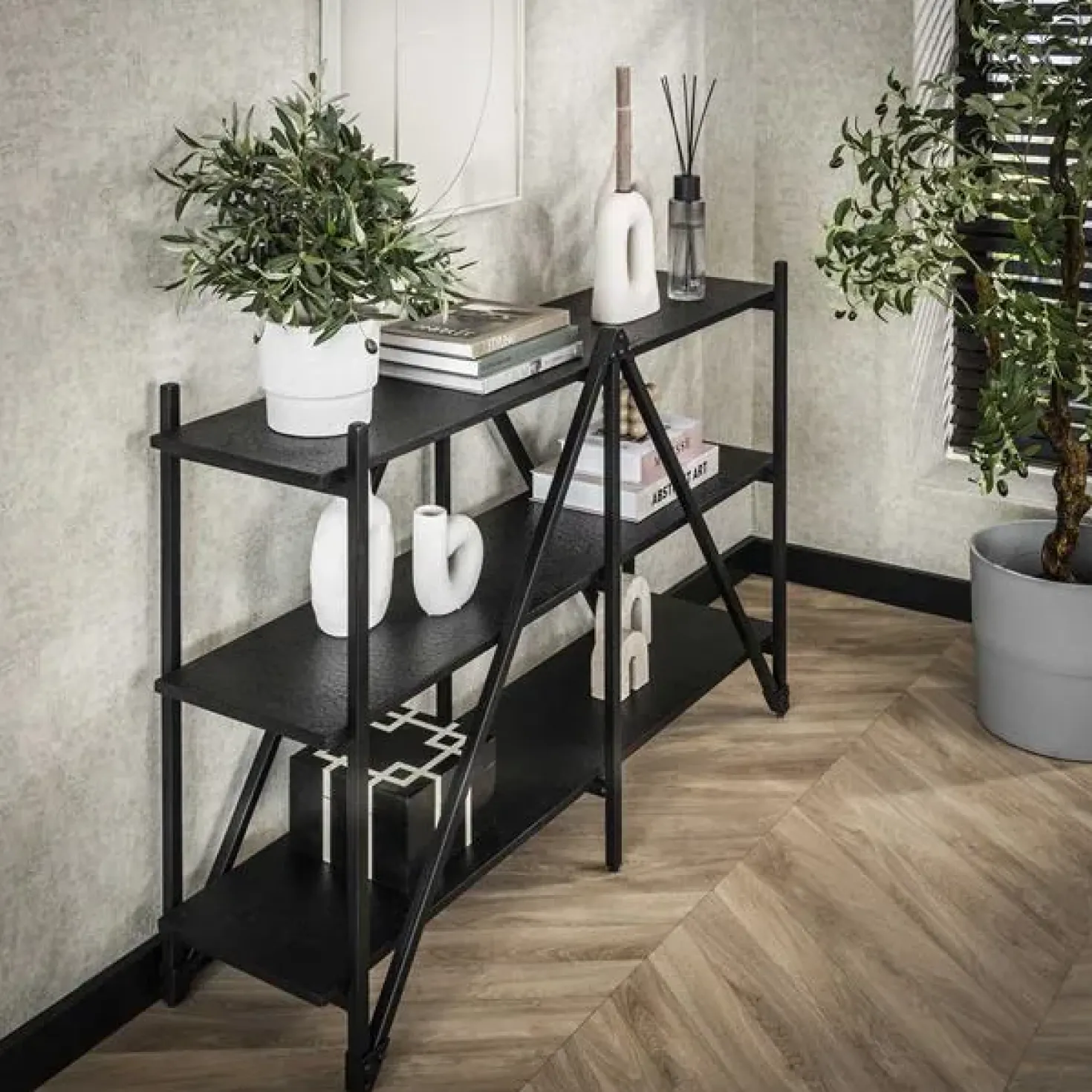 Eddy Wandrek 3 laags Antraciet 130cm