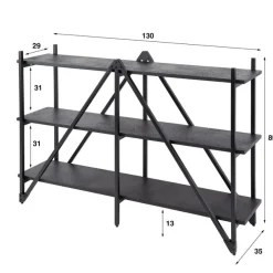 Eddy Wandrek 3 laags Antraciet 130cm