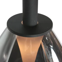 Edgar 1-lichts Hanglamp large Smoke Glas