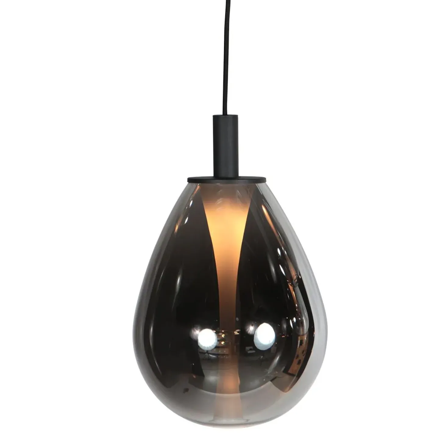Edgar 1-lichts Hanglamp small Smoke Glas