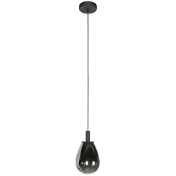 Edgar 1-lichts Hanglamp small Smoke Glas