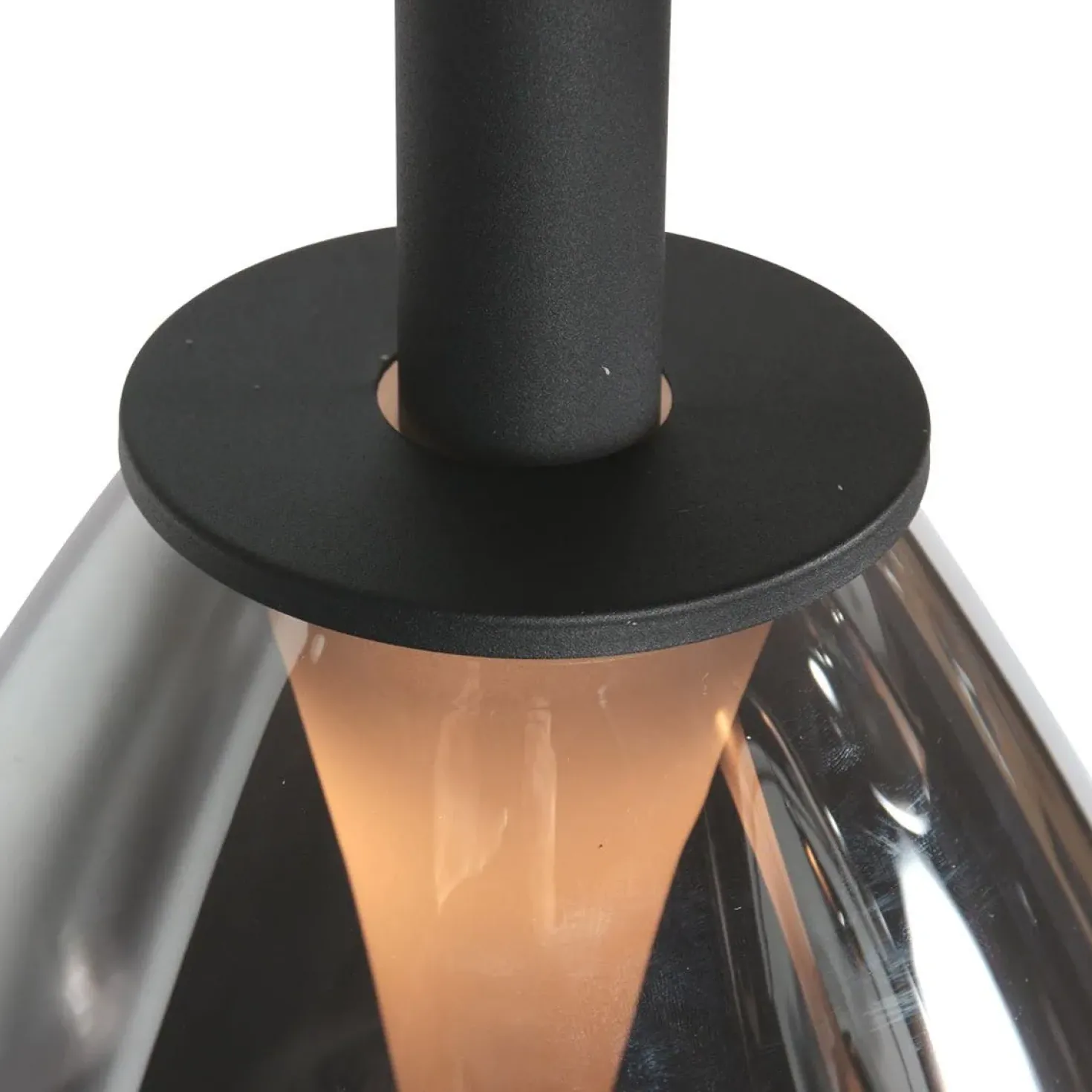 Edgar 1-lichts Hanglamp small Smoke Glas