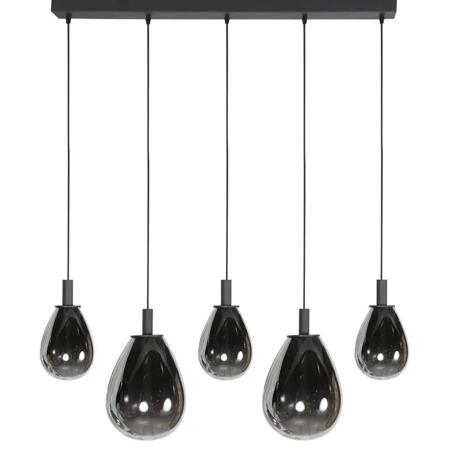 Edgar 5-lichts Hanglamp Smoke Glas
