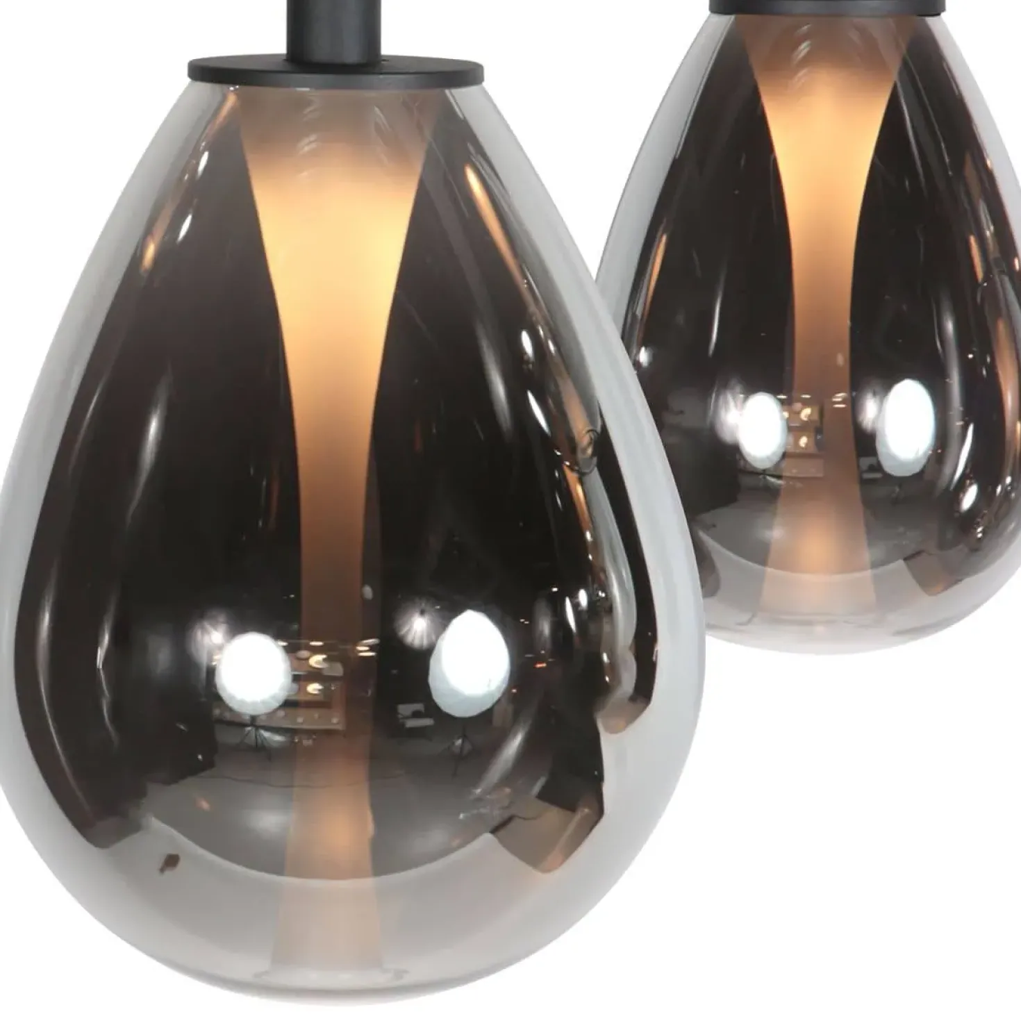 Edgar 5-lichts Hanglamp Smoke Glas