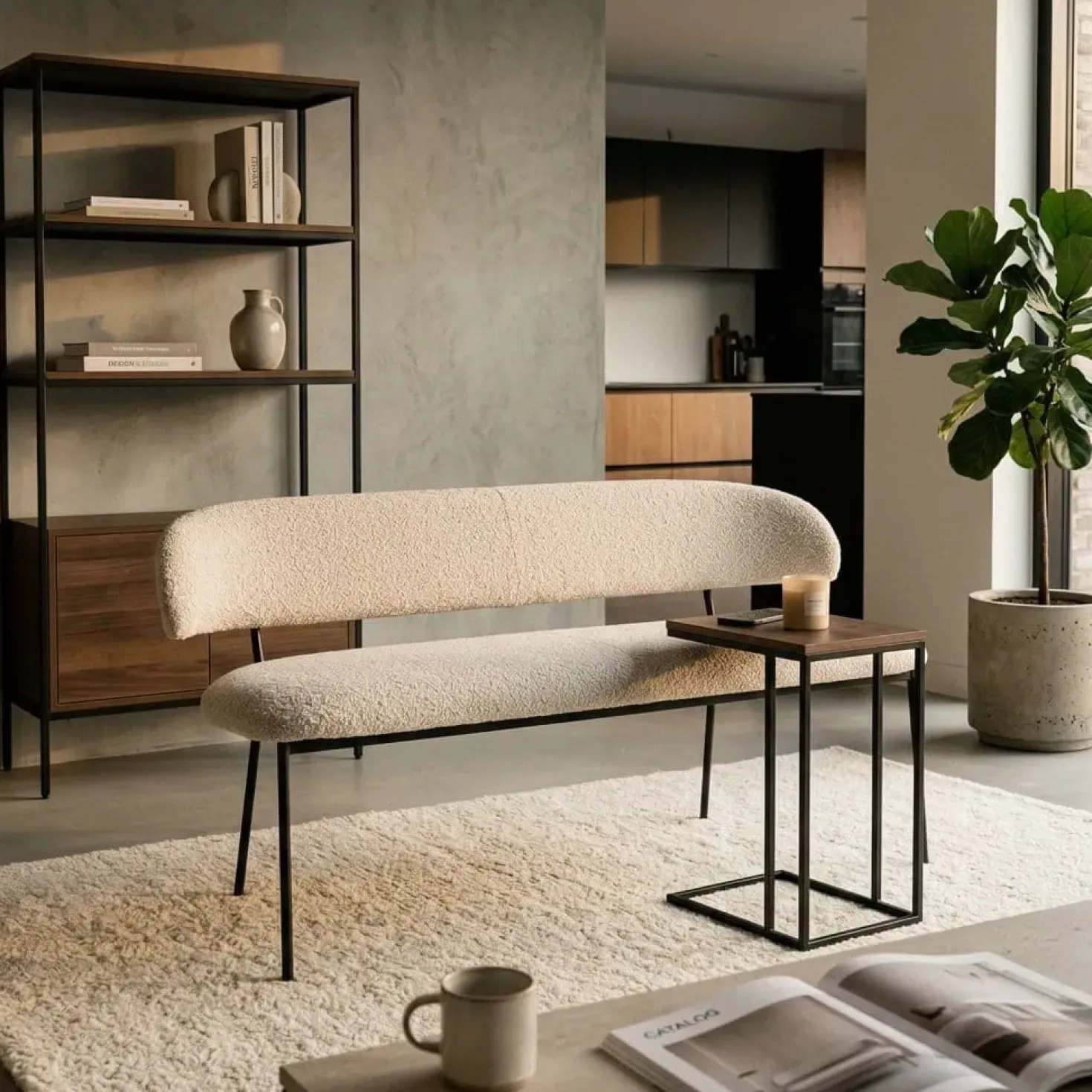 Eetkamerbank Luka beige copenhagen