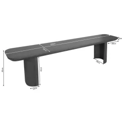 Eetkamerbank Mario Walnoot 180cm