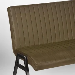Eetkamerbank Matz Army green Microfiber 175cm