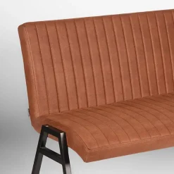 Eetkamerbank Matz Cognac Microfiber 145cm