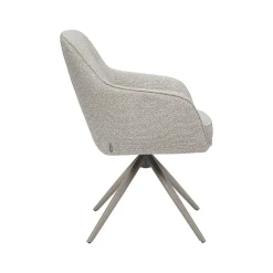 Eetkamerstoel Akira Naturel Boucle met Taupe poot