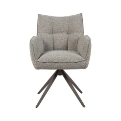 Eetkamerstoel Amalfi Mushoom Boucle met Brons poot