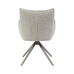 Eetkamerstoel Amalfi Naturel Boucle met Taupe poot
