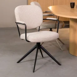 Eetkamerstoel Basel Naturel Boucle