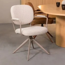 Eetkamerstoel Basel Naturel Boucle