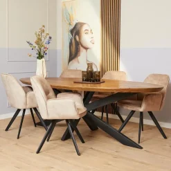Eetkamerstoel Brigitte Beige