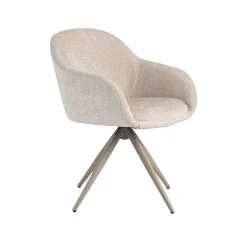 Eetkamerstoel Fiby Naturel met Taupe poot